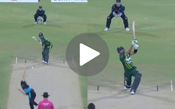 [Watch] Babar Azam 'Holds The Pose' Like MS Dhoni While Smashing An Audacious Six Vs NZ